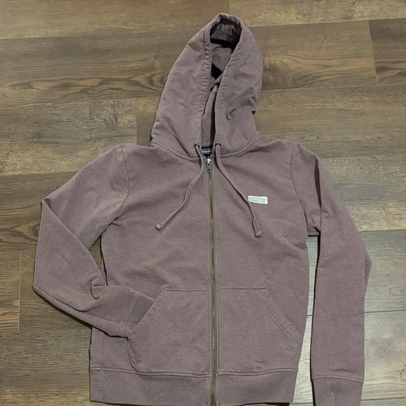 Patagonia Sweaters - Purple Patagonia Zip-Up Hoodie with Hood and Pockets